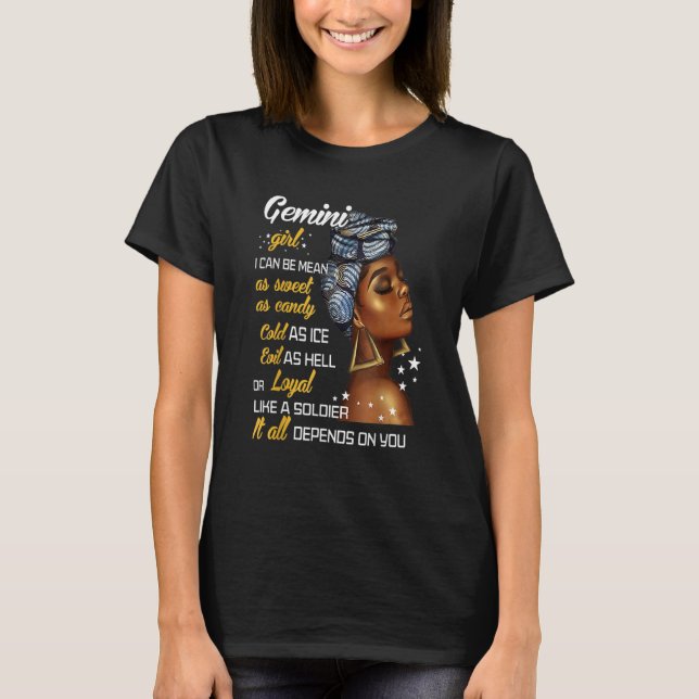Gemini Girl May or June Women T Shirt (Framsida)