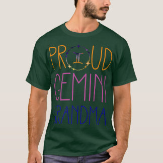 Gemini Grandma Proud Grandma Zodiac Symbol Astrolo T Shirt