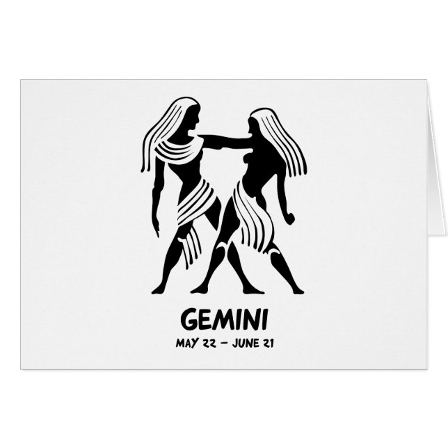 Gemini Hälsningskort (Framsidan Horizontal)