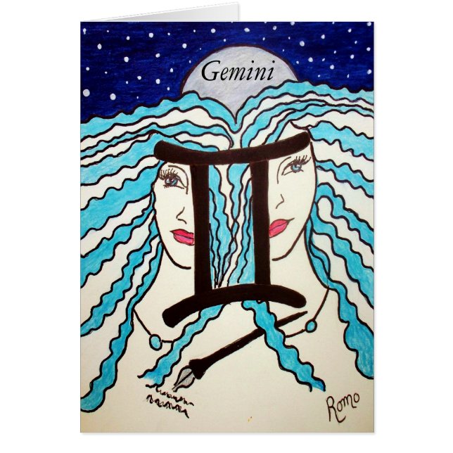 Gemini Hälsningskort (Framsidan)