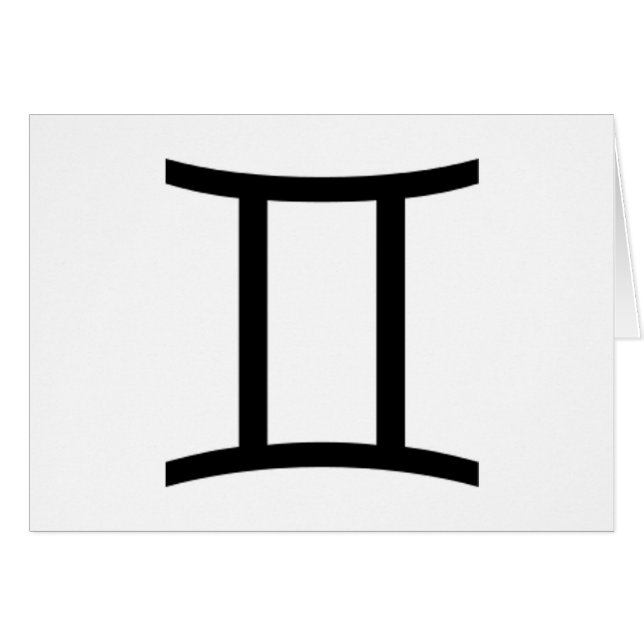 Gemini Hälsningskort (Framsidan Horizontal)