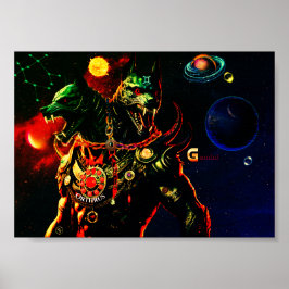 Gemini Horoscope Mythical Creatures Poster