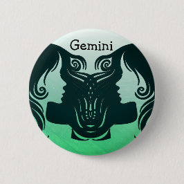 Gemini Horoscope Zodiac Sign Button Knapp