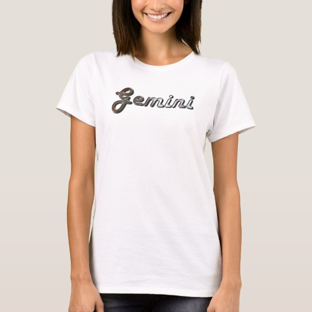 Gemini i Pearl Gemstone T-shirt (Framsida)