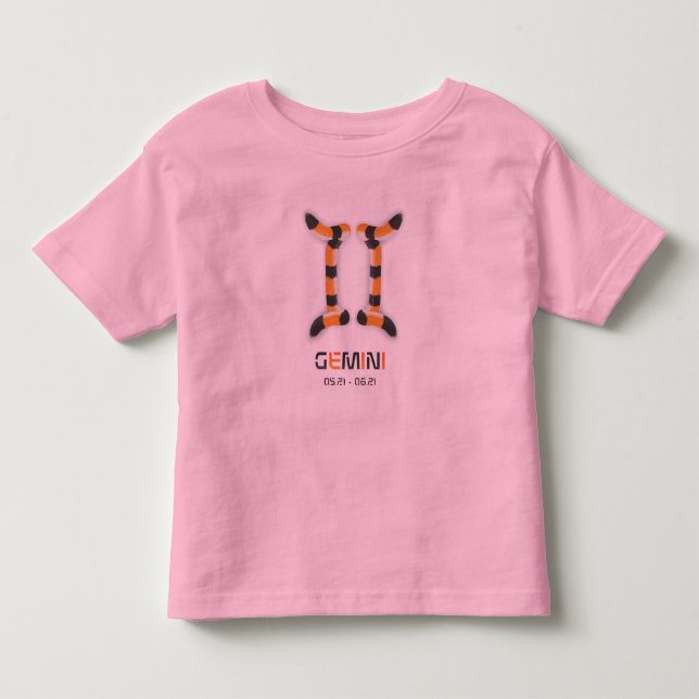 "Gemini i tiger stil". Tee Shirt (Framsida)