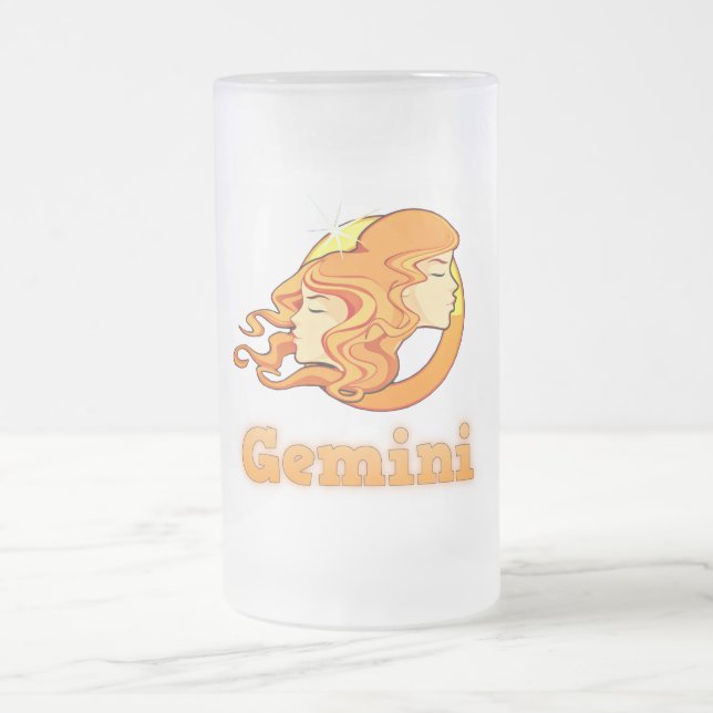 Gemini illustration frostat ölglas (Center)
