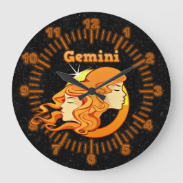 Gemini illustration stor klocka