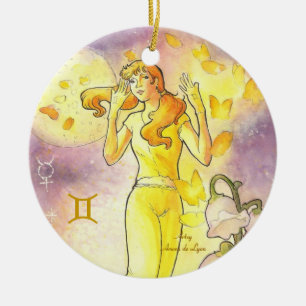 Gemini Julgransprydnad Keramik
