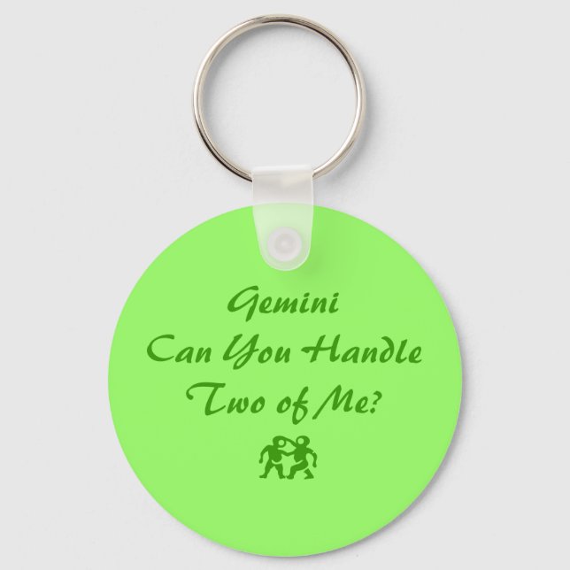 Gemini kan hantera två av Me Keychain Nyckelring (Framsida)