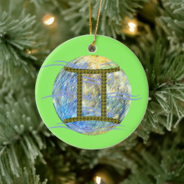 Gemini Keramisk Ornament