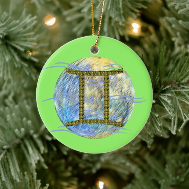 Gemini Keramisk Ornament (Träd)