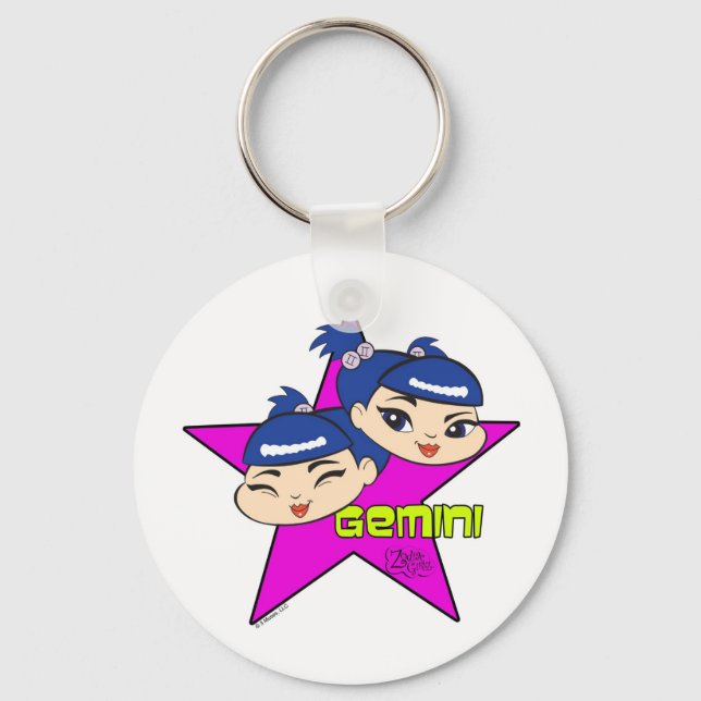 Gemini Keychain Nyckelring (Framsida)