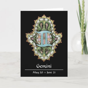Gemini Khamsa noterar kortet Kort