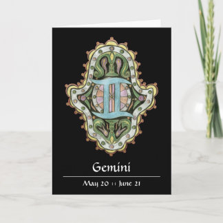 Gemini Khamsa noterar kortet Kort