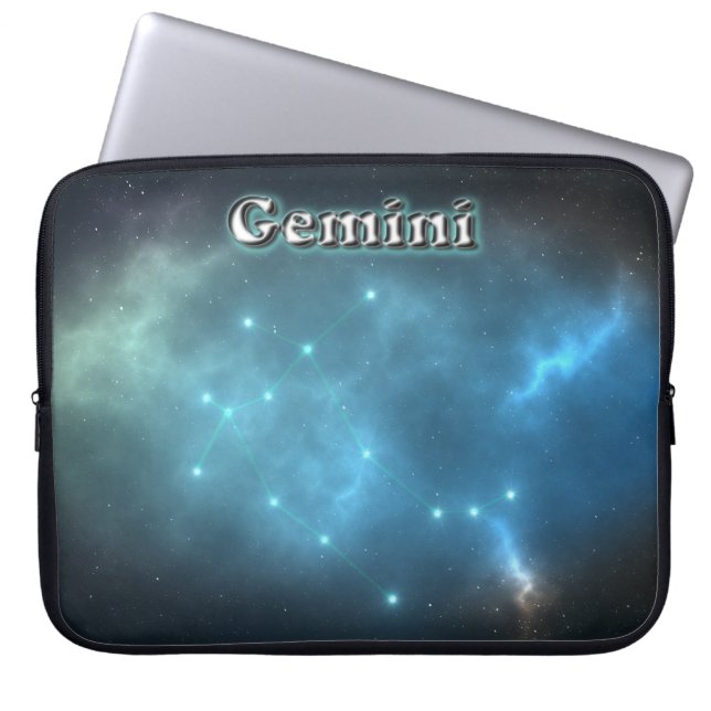 Gemini-konstellation Laptop Sleeve (Framsidan)