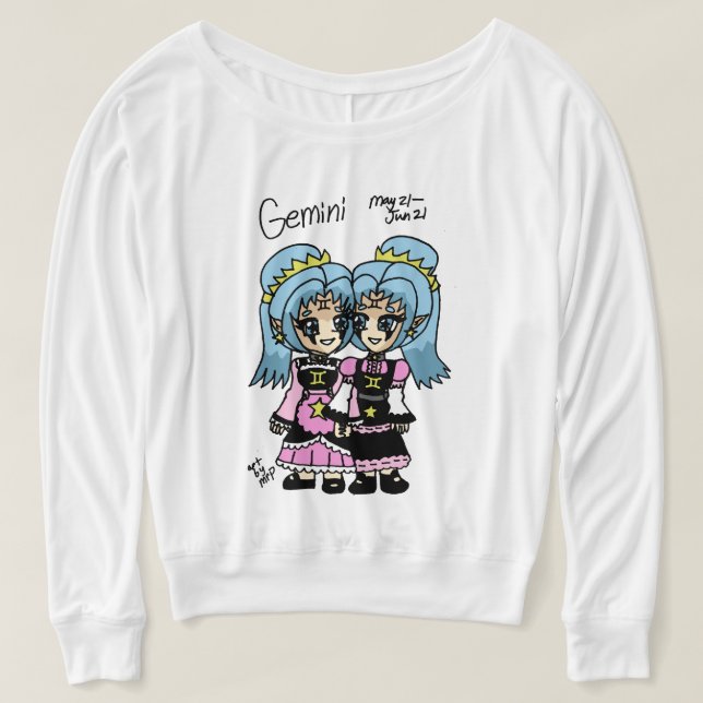 gemini långärmad tröja (Design framsida)
