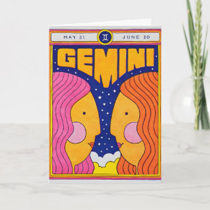 Gemini Letterpress-kort Kort