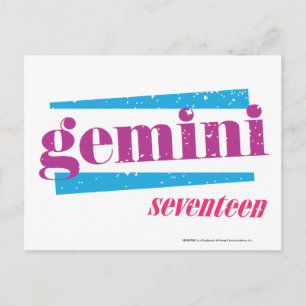 Gemini Lila Vykort