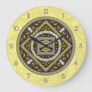 Gemini Mandala Clock Stor Klocka
