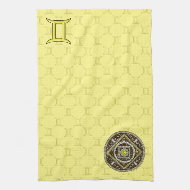 Gemini Mandala Hand Towel Kökshandduk (Vertikal)