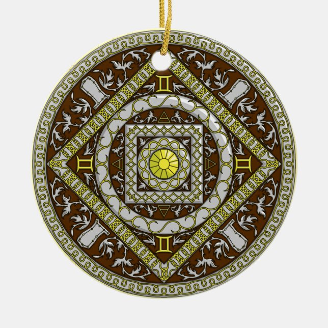 Gemini Mandala Ornament (Framsidan)