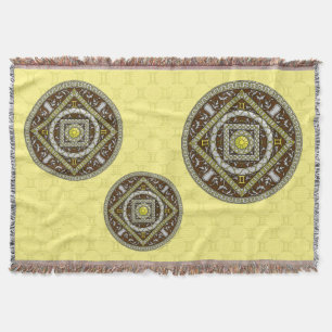 Gemini Mandala Throw Blanket Mysfilt