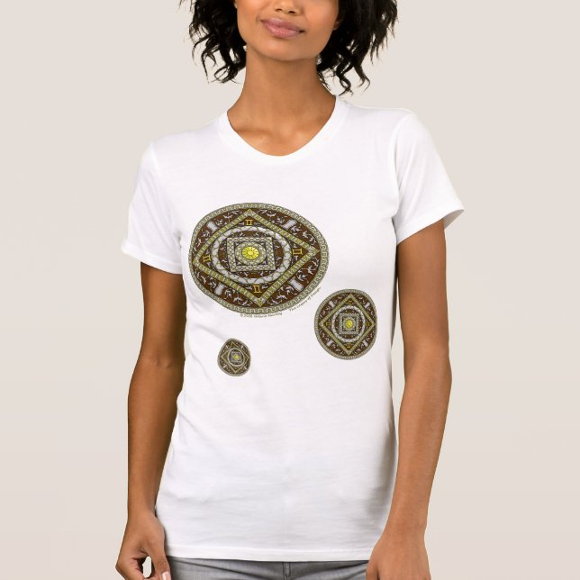 Gemini Mandala Women's Light Shirt Tee (Framsida)