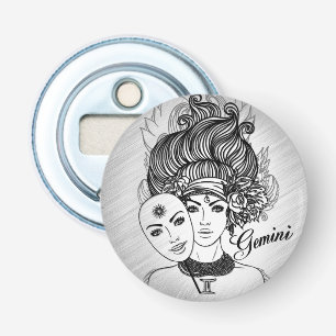 Gemini maskerade damZodiac Flasköppnare