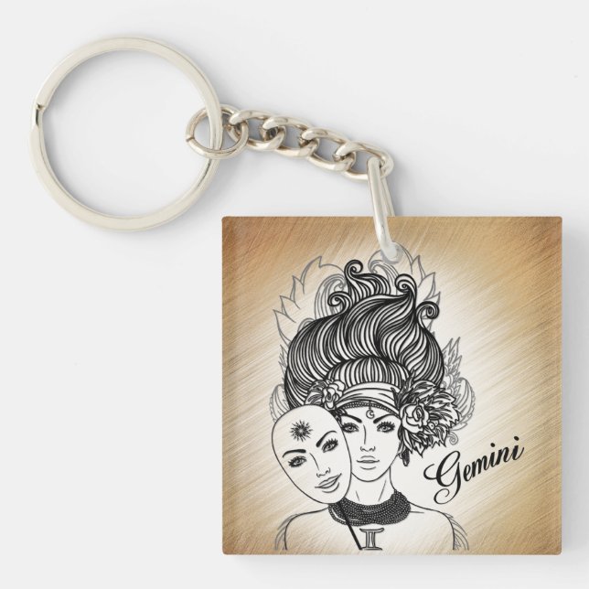 Gemini Mfrågade Dam Zodiac (Framsidan)