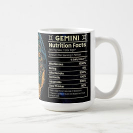 Gemini Nutritional Value Kaffemugg