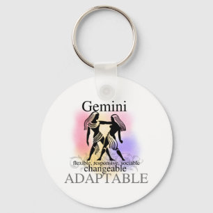 Gemini om dig nyckelring