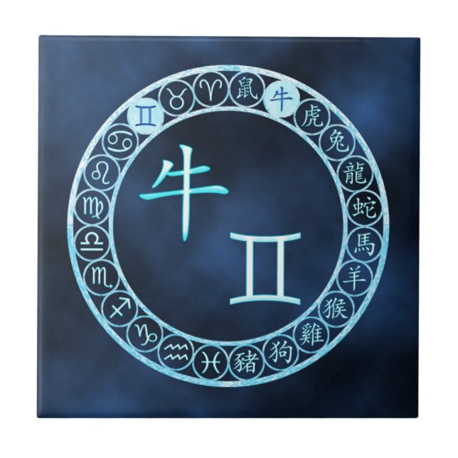 Gemini/Ox Kakelplatta (Framsidan)