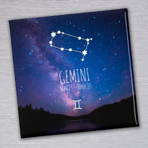 Gemini Personlig Zodiac Constellation Magnet