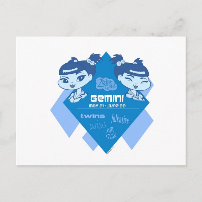 Gemini Postcard Vykort (Framsida)