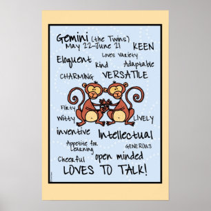 Gemini-poster av radmoln poster