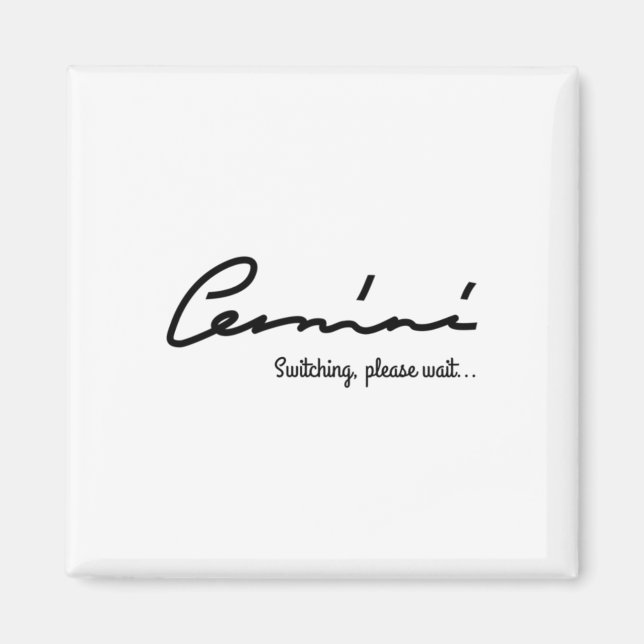 Gemini Quirky Tee. Fäst Magnet (Framsidan)