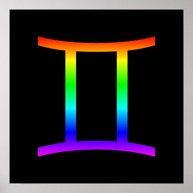 Gemini Rainbow Poster (Framsidan)