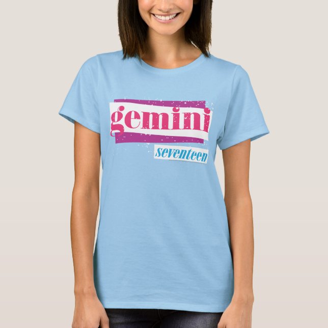 Gemini Rosa T Shirt (Framsida)