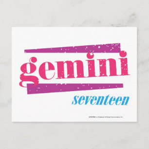 Gemini Rosa Vykort