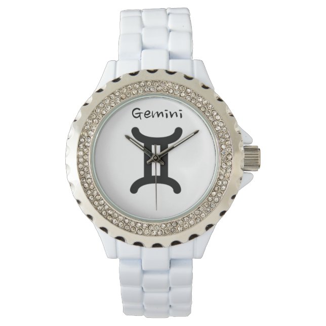 Gemini-signalen av Zodiac. Dam Watches. Armbandsur (Framsida)