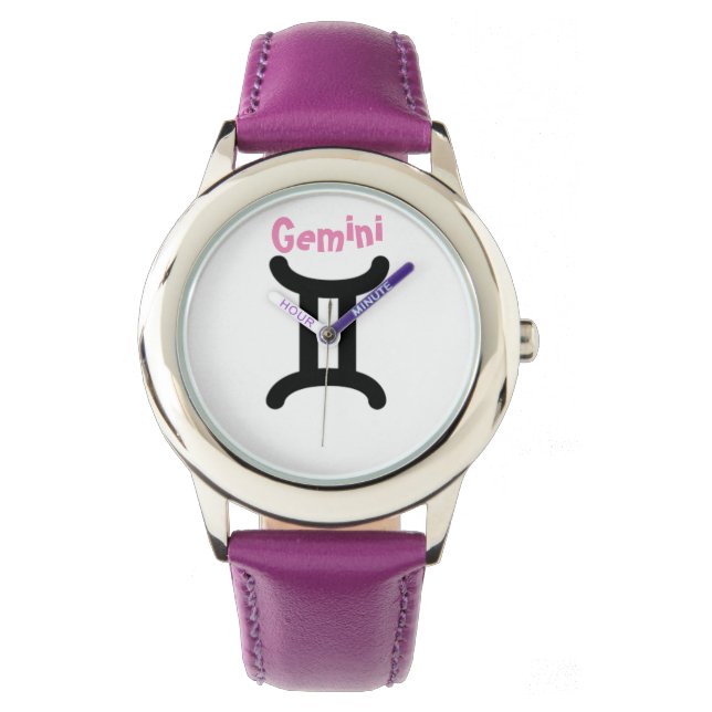 Gemini-signalen av Zodiac. Kids Watches. Armbandsur (Framsida)