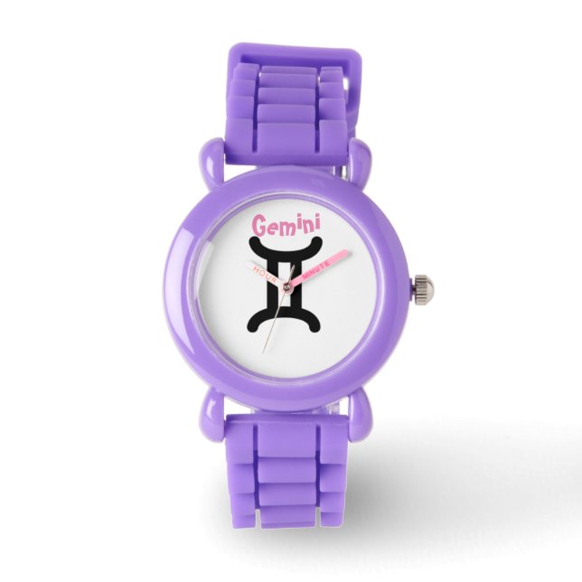 Gemini-signalen av Zodiac. Kids Watches. Armbandsur (Framsida)