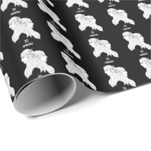 Gemini Silhouette Wrapping Papper Presentpapper