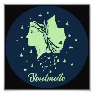 Gemini Soulmate | Zodiac Sign | Soulmate Love Fototryck