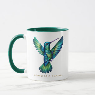 Gemini Spirit Animal Hummingbird Alebrije Male Mugg