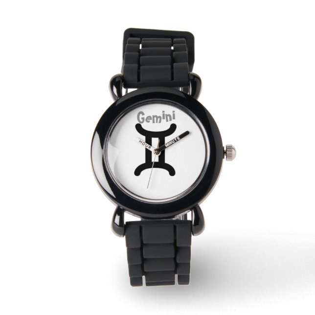 Gemini Stjärntecken. Barnklockor. Armbandsur (Framsida)