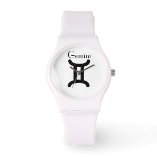 Gemini Stjärntecken. Damklockor. Armbandsur