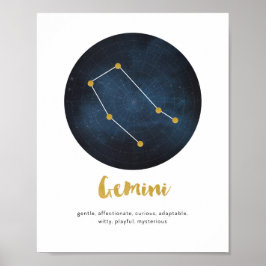 Gemini-stjärntecken Poster
