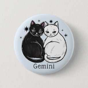 Gemini-stjärntecknet twillingar zodiac star knapp