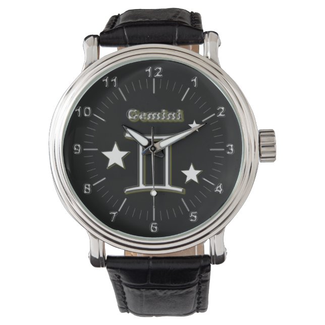 Gemini-symbol Armbandsur (Framsida)